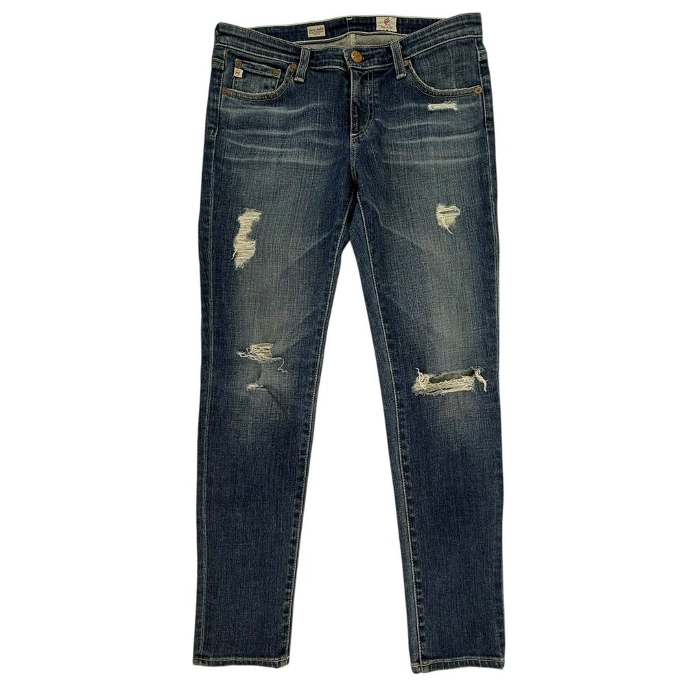 AG Adriano Goldschmied The Stevie Ankle Slim Straight Jeans Women Size 28R